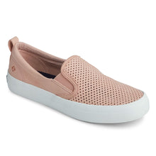 Load image into Gallery viewer, Sperry Women's Crest Twin Gore Leather Wave Perforated Sneaker- Peach