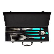 Load image into Gallery viewer, Toadfish Ultimate 3 piece Grill Set with Case- Tongs, Spatula, Fork