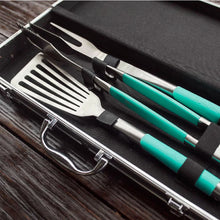 Load image into Gallery viewer, Toadfish Ultimate 3 piece Grill Set with Case- Tongs, Spatula, Fork