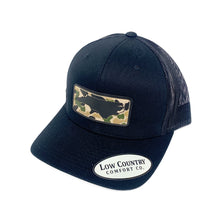 Load image into Gallery viewer, North Carolina Outline Camo PVC Patch Hat
