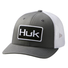 Load image into Gallery viewer, HUK Solid Trucker Snap Back Hat- Volcanic Ash
