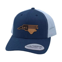 Load image into Gallery viewer, North Carolina Flag Leather Patch Hat
