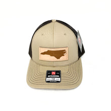Load image into Gallery viewer, North Carolina Outline Leather Patch Hat
