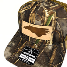 Load image into Gallery viewer, North Carolina Outline Leather Patch Hat
