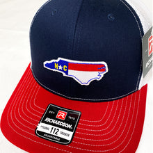 Load image into Gallery viewer, North Carolina Flag Embroidered Hat
