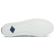 Load image into Gallery viewer, Sperry Women&#39;s Crest Twin Gore Leather Wave Perforated Sneaker- White
