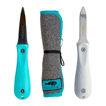 Load image into Gallery viewer, Toadfish Shucker&#39;s Bundle- Oyster Knife with Cloth

